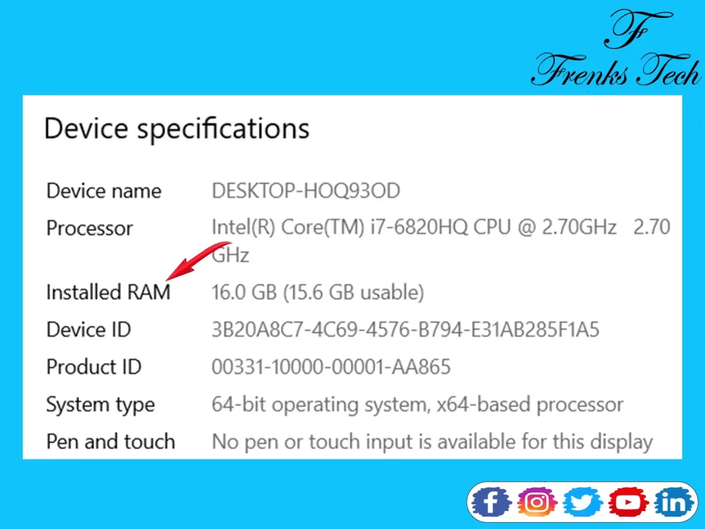 How to Check RAM in Laptop