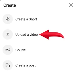 Upload a video