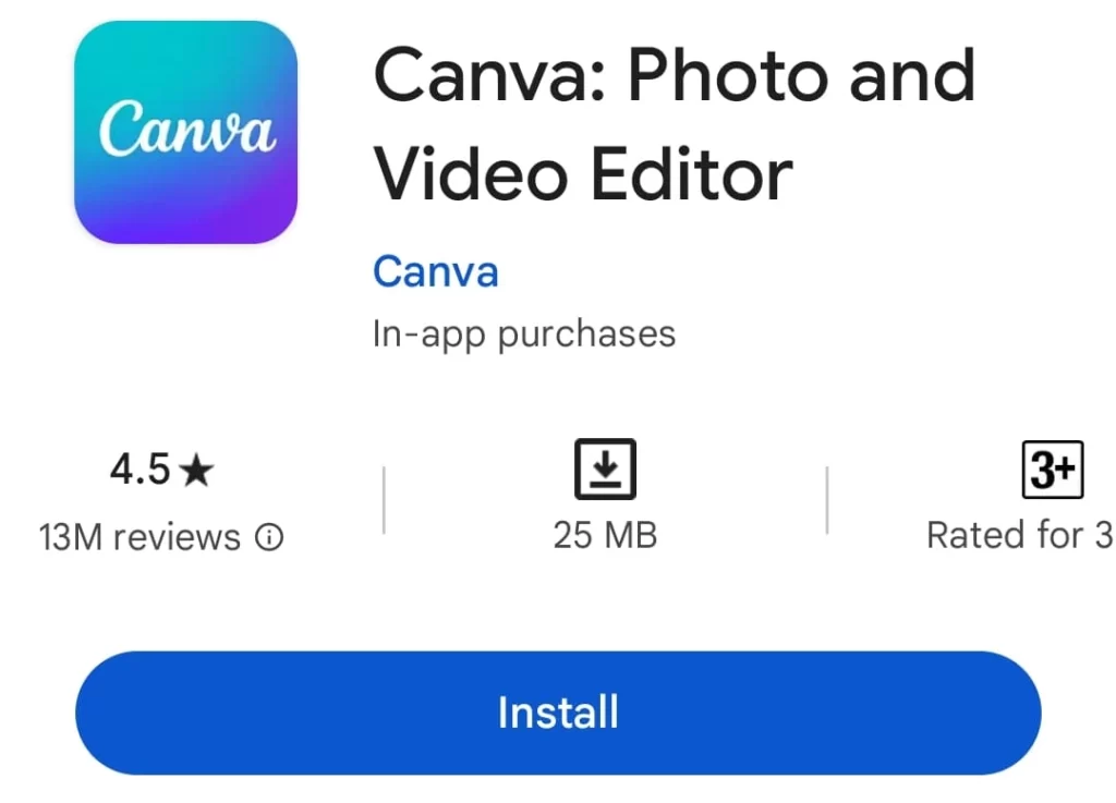 Canva Photo And Video Editor App