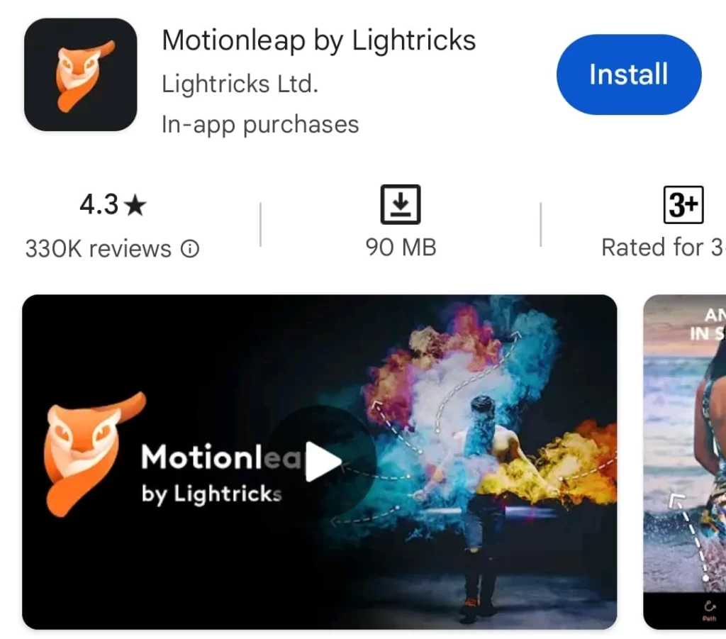 Motion Leap By Lighricks