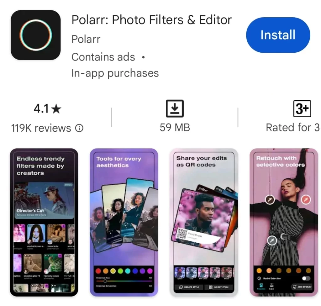 Polarr Photo Editing App