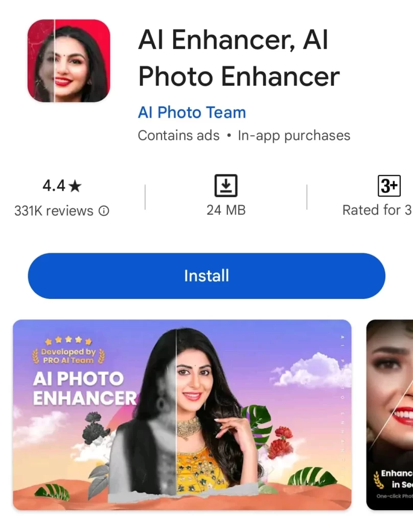 AI Photo Enhancer Photo Editor Apps