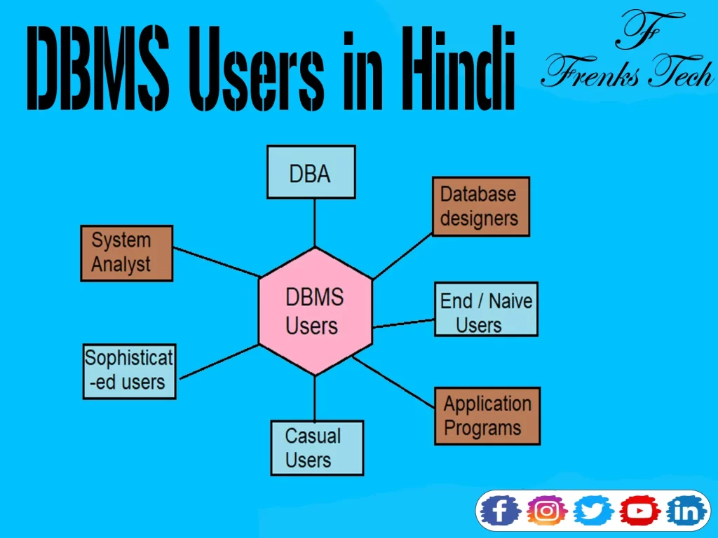 DBMS Users in Hindi