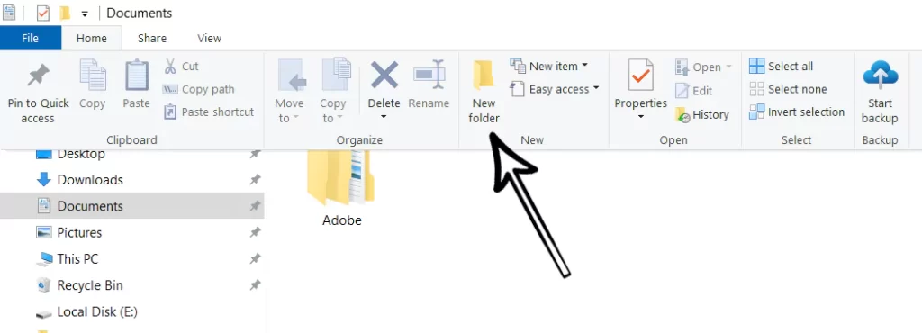 Computer के File Explorer में New Folder कैसे बनाए