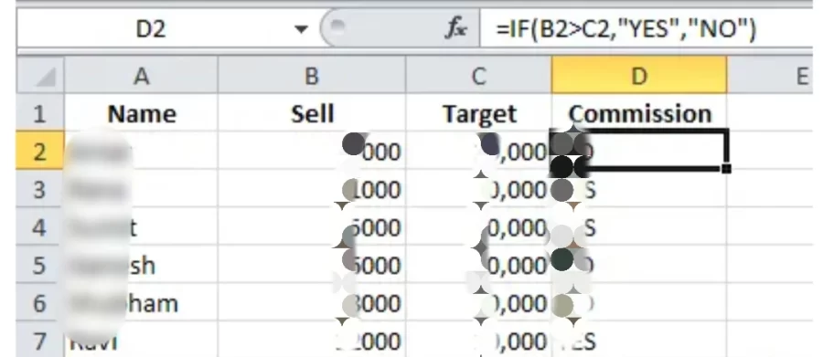 IF Excel Formulas