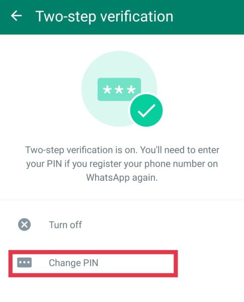 Change PIN