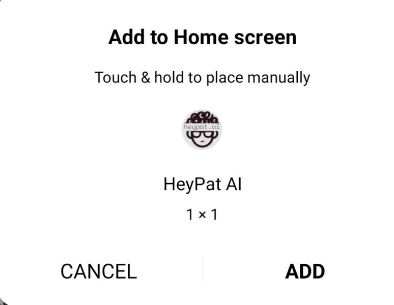 Add Home Screen Chat