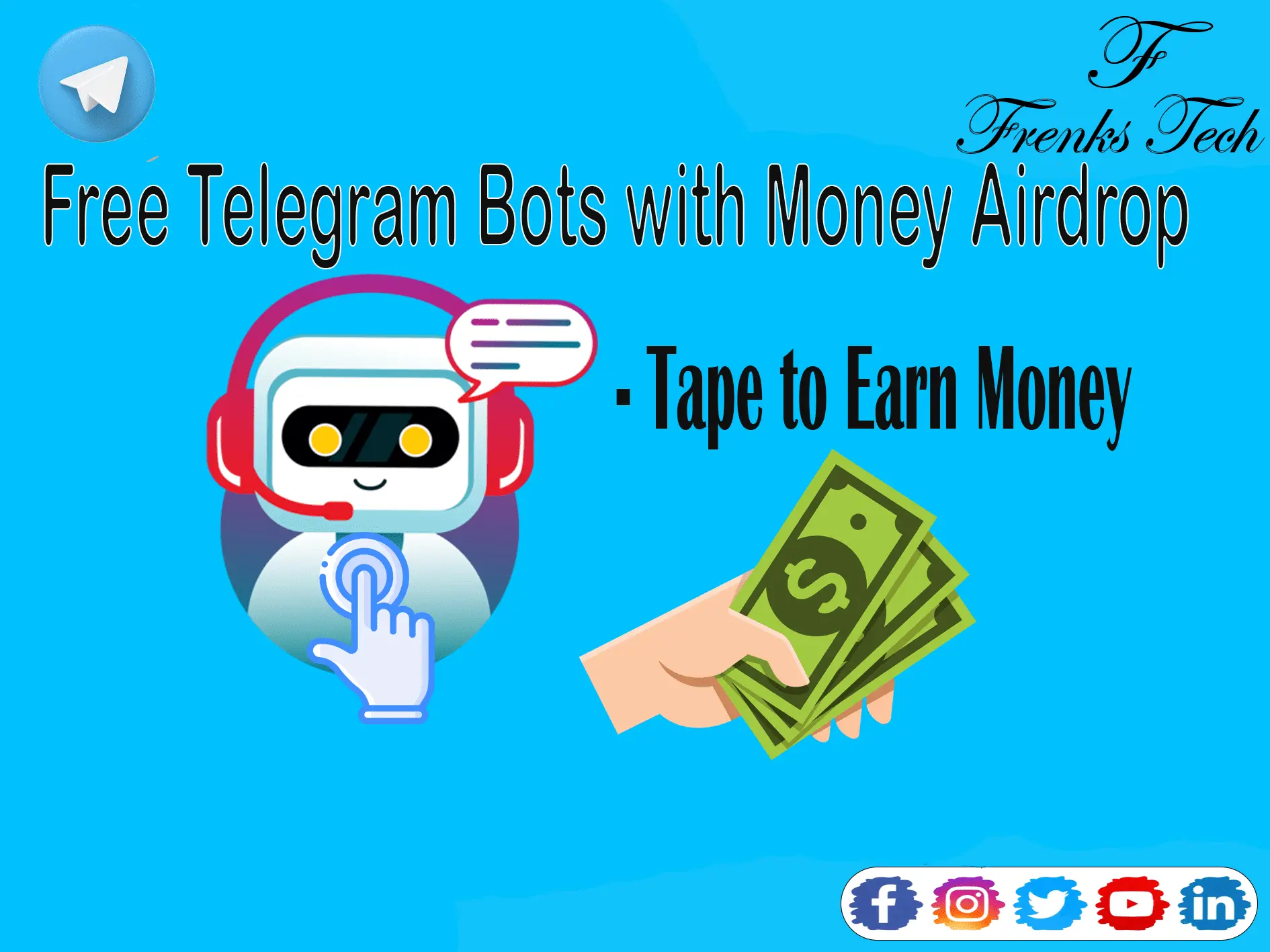 Free Telegram Bots with Money Airdrop