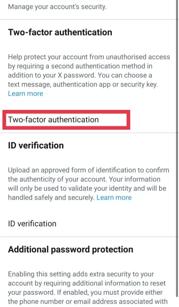 Two factor Authentication